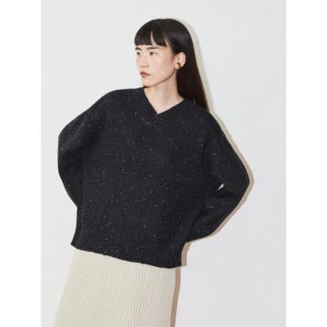 AMERICAN HOLIC★MixヤーンVネックニットプルオーバー/美品