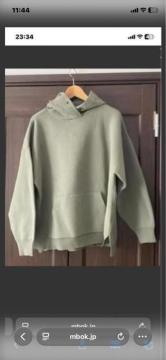 */新品タグ付き/パーカー/カーキ/ゆったり/*