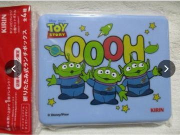 キリン ディズニー デザイン トイストーリー 折りたたみ式 ランチボックス エイリアン