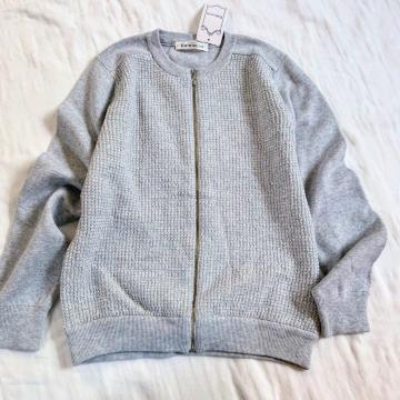 Kate ecru���O��҂ݒn�Ⴂ�j�b�g�J�[�f�B�K��/�V�i