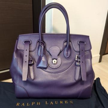 Ralph Lauren Collection紫色 ハンドバッグ リッキーバック