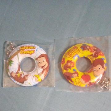 おさるのジョージ うきわマスコット2種