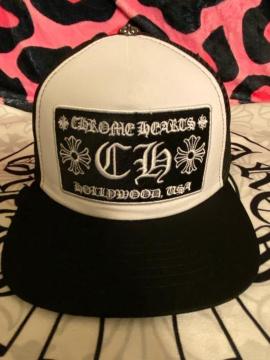 �V�i�@CH�N�����n�[�c CHROME HEARTS �g���b�J�[�L���b�v   �u���b�N�~�z���C�g�@��������