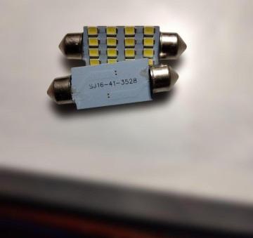 LED���[�������v �t�F�X�g���� 41mm 3528SMD 16�A �z���C�g 2�Z�b�g �ԓ���