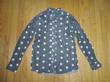SOPHNET. ソフネット ☆星 ドット柄 デニムシャツ S 長袖 STAR DENIM B.D SHIRT スター 25000