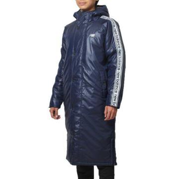 新品 New Balance ニューバランス NBT.C.パデッド ロングコート M 紺 ベンチコート サッカー スポーツ観戦