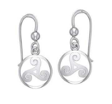 Nebula: Celtic Triskele Earrings