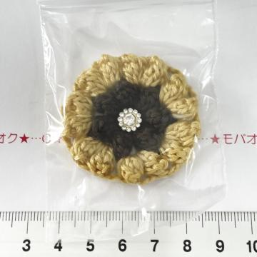 29*ハンドメイド♪ポコポコお花モチーフ ガラスビジュー付き 7