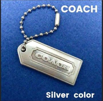 COACH  シルバー メタルタグ チャーム