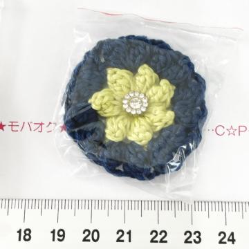 29*ハンドメイド♪ポコポコお花モチーフ ガラスビジュー付き 15