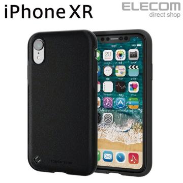 iPhoneXR ケース レザー調 ブラック PM-A18CTSTBK エレコム