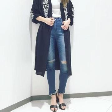 ◆JEANASIS/ジーナシス◆フレイドクラッシュデニムスキニー★ブルーS*ストレッチ◎美品