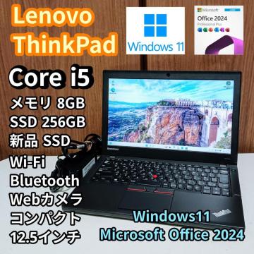 Lenovo ThinkPad Corei5 ������8GB SSD256GB Web�J���� Windows11 Office