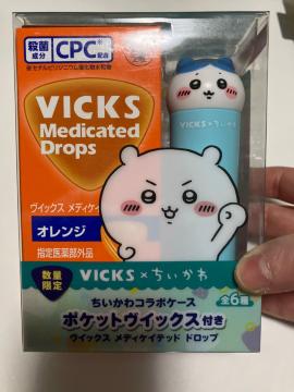 VICKS ���f�B�P�C�e�b�h �h���b�v �I�����W ��������R���{�P�[�X �|�P�b�g���B�b�N�X�t��
