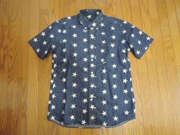 SOPHNET. �\�t�l�b�g ���X�^�[�� �f�j���V���c S �C���f�B�S ���� S/S STAR DENIM B.D SHIRT