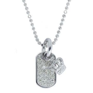 ViJUSTIN DAVISDIAMOND DOG TAG NECKLACE40cm10