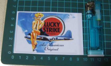 LUCKY STRIKE�@���b�L�[�X�g���C�N�@NOSE ART�@�X�e�b�J�[
