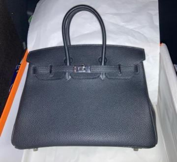 HERMES �o�[�L�� 25 �g�S �u���b�N �V���o�[���� K����