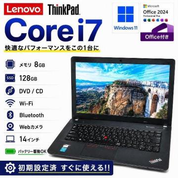 �m�[�g�p�\�R�� Lenovo Corei7 ������8GB SSD128GB ThinkPad Windows11 Office