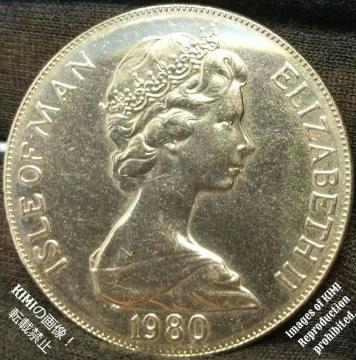 1 NE݁@a38.3mm@}@GUxX2@^RC@1980N@ISLE OF MAN ELIZABETH