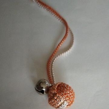 ハンドメイド 鈴 赤金オレンジ 新品