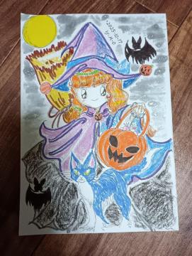 ハロウィンイラスト原画