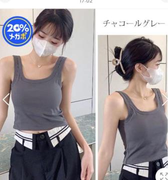新品未使用グレーブラトップ