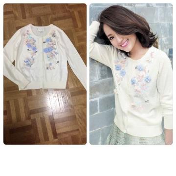 2017Nw  i chesty Flower Chiffon Cardigan