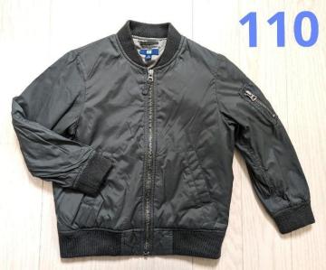 110★ユニクロ★中綿いりMA-1ジャケット★カーキ★送料無料