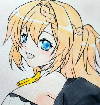 自作イラストB5 スライム倒して300年〜/アズサ