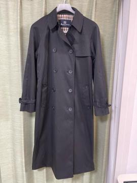 Aquascutum �g�����`�R�[�g �� ���f�B�[�X�@�A�N�A�X�L���[�^���@�R�[�g�T�C�YM  �u���b�N �g�����`�R�[�g �C���O�����h