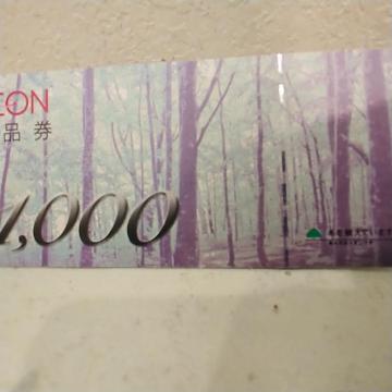イオン商品券1000円1枚 送料最安ミニレターから可