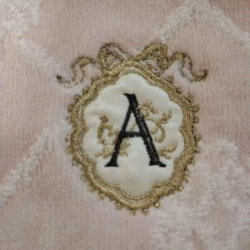 Flower Initial Towel Handkerchief Nicott �C�j�V����A �s���N �^�I���n���J�` �V�i