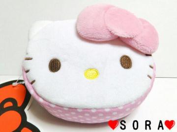 【キティ】可愛い♪コスメ.デジカメ.スマホ携帯.小物入に♪ダイカットポーチ