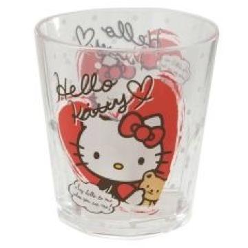 《New》キティちゃん★割れにくい…ガラスのような透明感*アクリルコップ