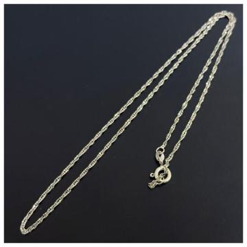 K18WG �z���C�g�S�[���h ITALY �C�^���[ �z�[���}�[�N �l�b�N���X �`�F�[��