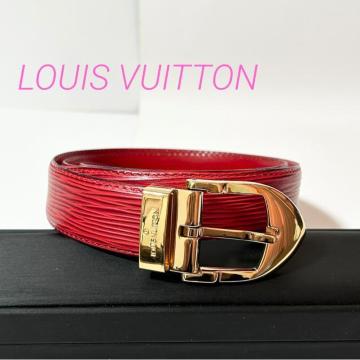 LOUIS VUITTON �G�s �x���g �T�C�Y 34/85 �S�[���h���� ���b�h