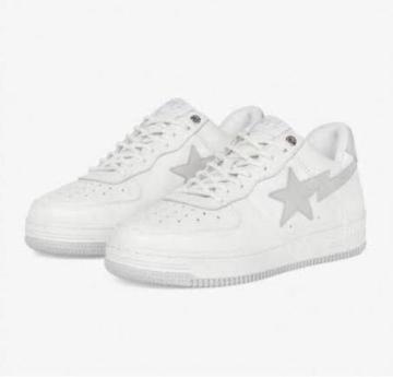 JJJJound ~ A BATHING APE BAPE STA White/Grey 29cm WEh GCv xCv
