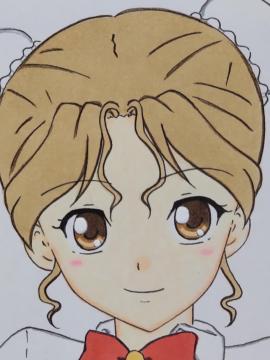 自作イラスト/スーパーリアル麻雀/早坂晶/制服/ニーソ/即決設定