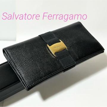 ���i Salvatore Ferragamo �t�F���K�� ���@�� ���U�[�h�^���� ���U�[ ��܂� �����z �u���b�N