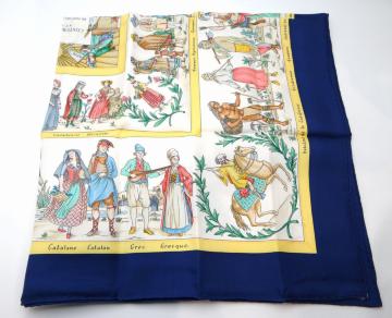 �G�����X �J��90 COSTUMES CIVILS ACTUELS ����s���̕��� �X�J�[�t �u���[�n��USED���y���������z