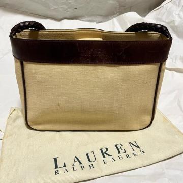�y���B���e�[�W�z ���[���� �����t���[���� �L�����o�X �n���h�o�b�O �� LAUREN RALPH LAUREN ���U�[