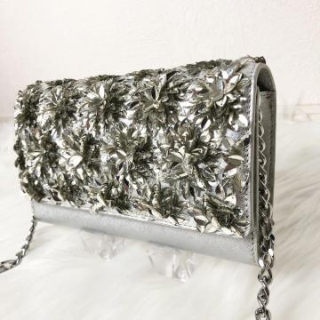 �y���i�zMICHAEL KORS �`�F�[�� �V�����_�[�o�b�N �p�[�e�B�[�o�b�O �N���b�`�o�b�O �t���[�� �o�[�X�g ������ �񎟉�
