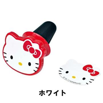 《New》キティちゃん<ホワイト>★縦.横でも固定が自由・マグネット*スマホスタンド