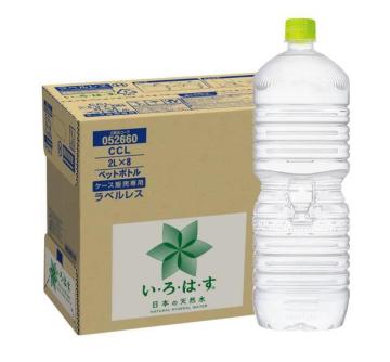 い・ろ・は・す 天然水 ラベルレス 2L×8本入|コカ・コーラ ミネラルウォーター・無味無臭・環境配慮型エコボトル・日本製