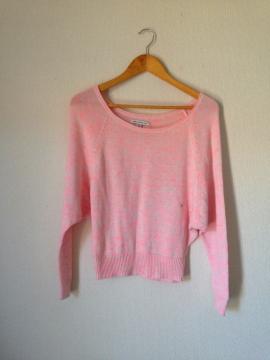 未使用◆アメリカンイーグル ◆ スプラッター加工 ゆったり ニット S