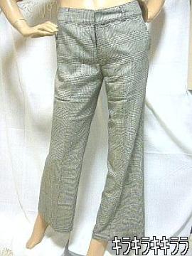 《New》AneCan★千鳥チェック柄*美脚ワイドパンツ<w70>