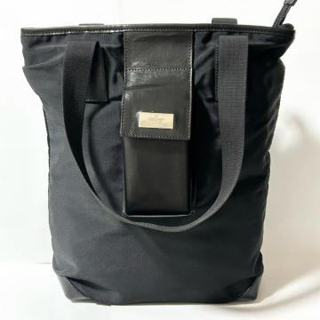 GUCCI �O�b�` ���S�v���[�g �i�C���� ���U�[ �n���h�o�b�O �g�[�g�o�b�O �u���b�N �V���o�[����