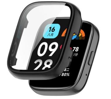 Redmi Watch 3 Active ガラス 保護 ケース ブラック カバー