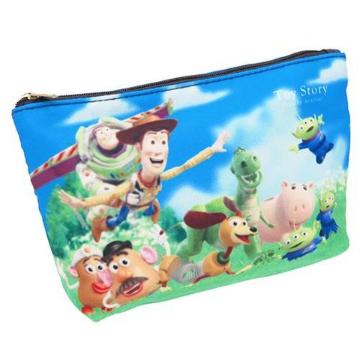 《New》トイストーリー/ディズニー★小物*コスメ入れに・コットン*マルチポーチ<ブルー>